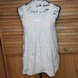 H&M Conscious Collection Baby Doll Burnout Top